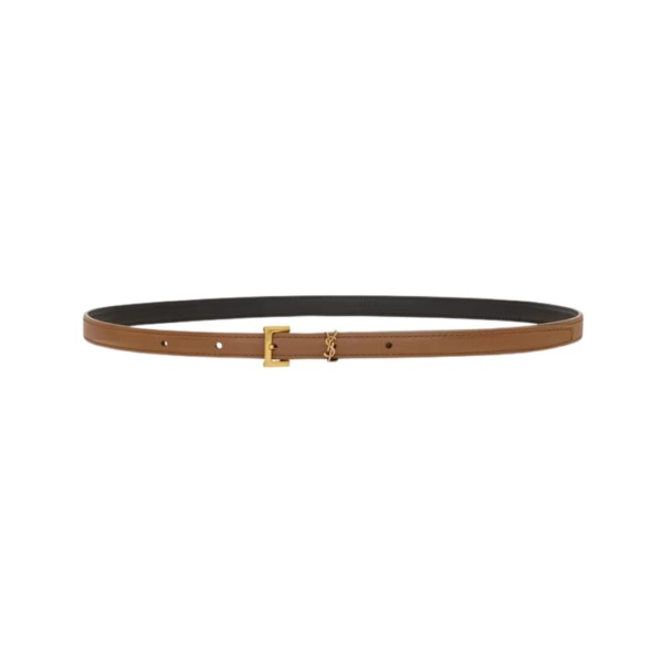 Cassandre extra dünner Gürtel aus glattem Leder 1cm