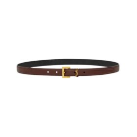 Cassandre dünner Gürtel aus glattem Leder 2cm