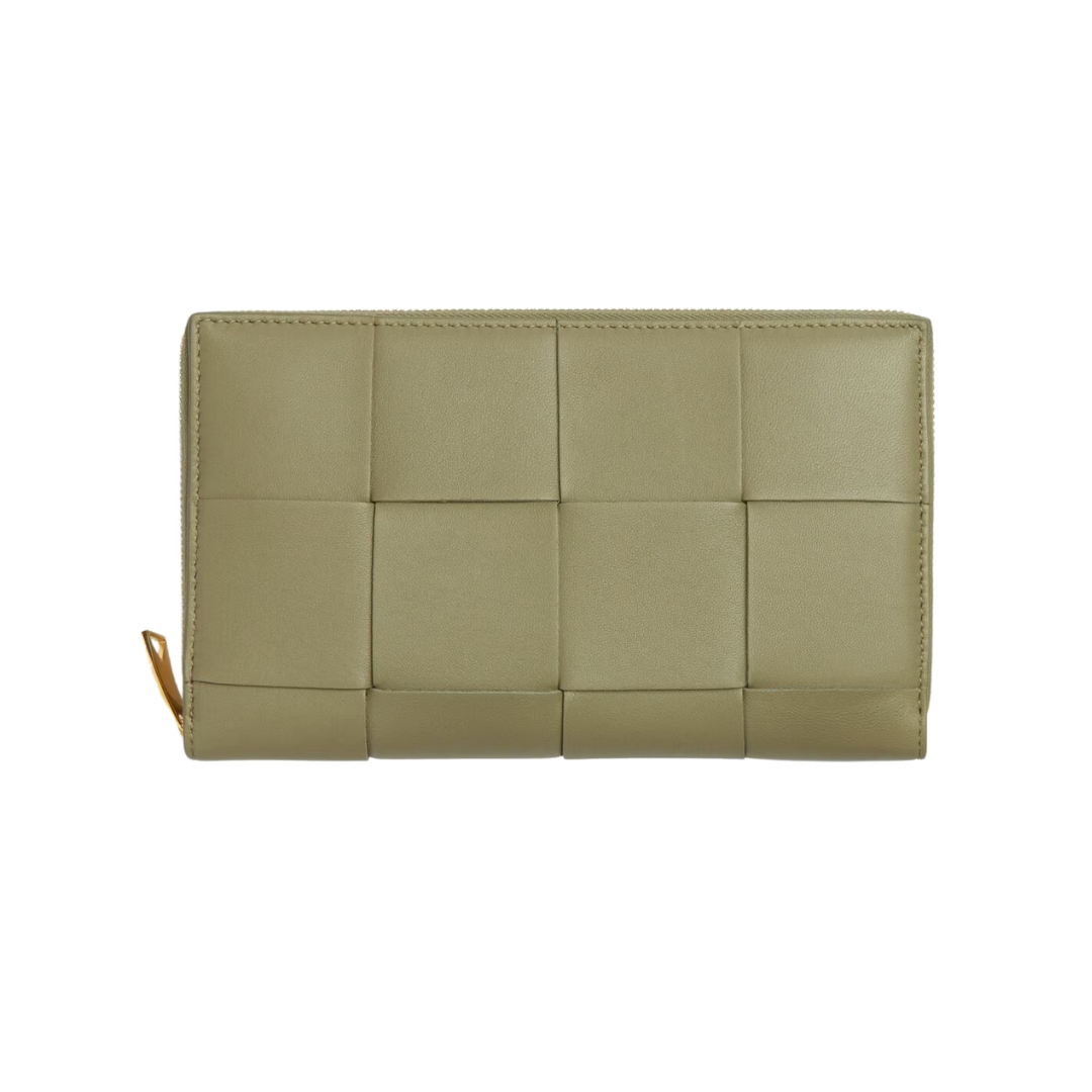Intreccio Leder Geldbörse Travertin 11.4cm