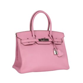 Bubblegum Verso Chèvre Mysore Palladium-Hardware 30cm