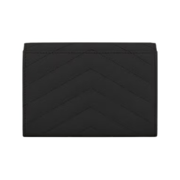 Cassandre Matelassé kleine Umschlag-Geldbörse aus Grain de Poudre Leder 13.5cm