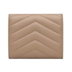 Cassandre Matelassé Multi-Fold-Geldbörse aus Lammleder 10.5cm