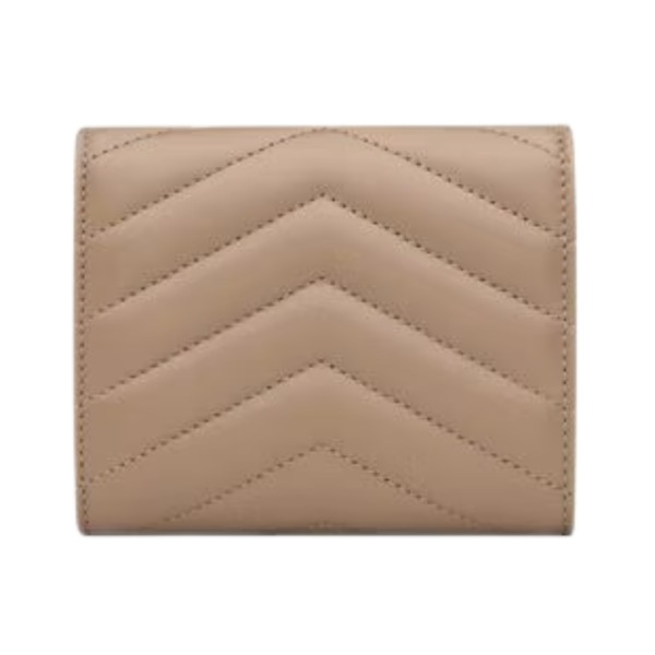 Cassandre Matelassé Multi-Fold-Geldbörse aus Lammleder 10.5cm