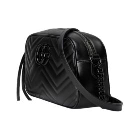 Kleine Marmont Schultertasche Chevron-Muster 24cm