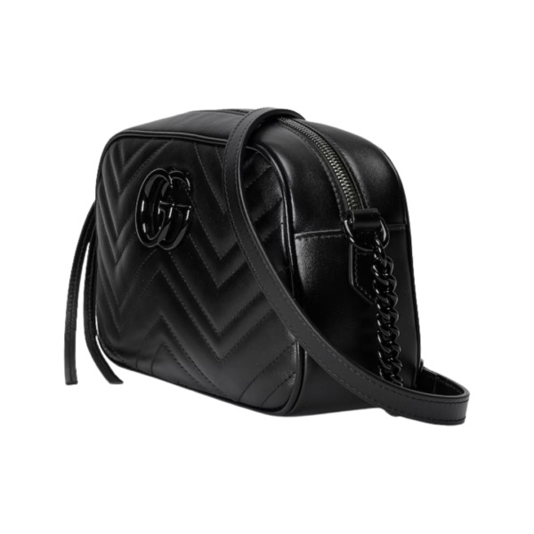 Kleine Marmont Schultertasche Chevron-Muster 24cm