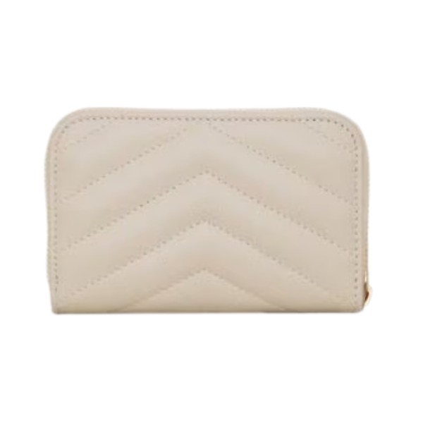 Cassandre matelassierte Münz- und Kartenbrieftasche aus Lammleder 11cm