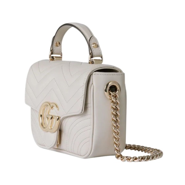 GG Marmont Mini-Tote Hellgrau 17cm