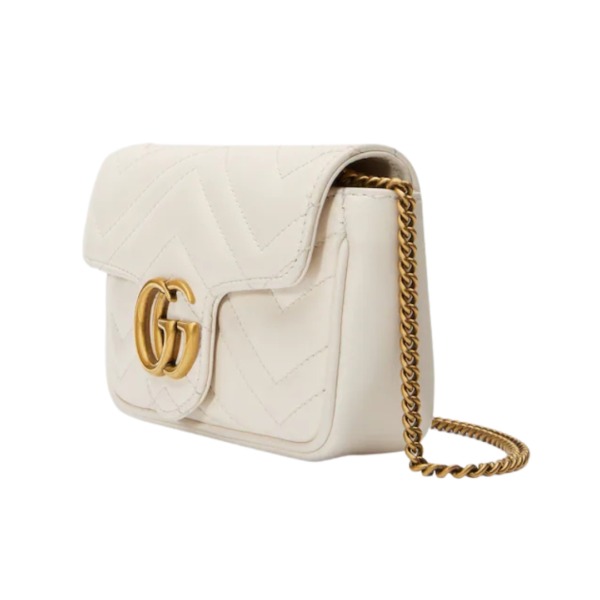 Super-Mini-Tasche mit goldfarbener Schmuckverzierung 16.5cm
