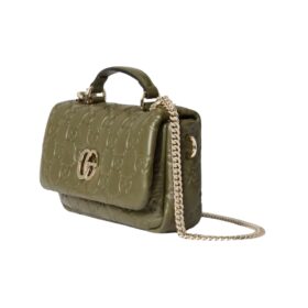 Grüne gepolsterte Milano Mini-Tote-Tasche 21.1cm
