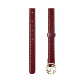 Leder mit ineinandergreifender G-Schnalle 2cm