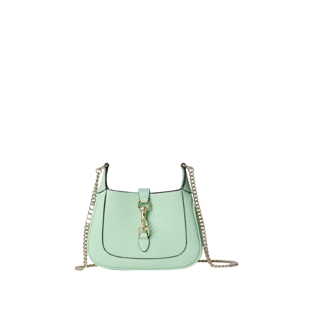 Jackie Notte Mini-Tasche aus Pythonleder 19.5cm