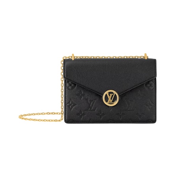 Wallet auf Kette Rosy Schwarz 19.5cm