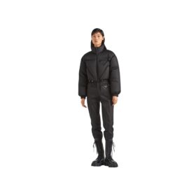 Gabardine Daunenjacke Schwarz