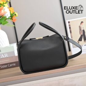 Darling Lederhandtasche in Schwarz 18cm
