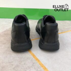 Lederne high-top Sneakers schwarz
