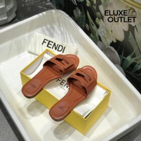 Flip-Flops aus braunem Leder