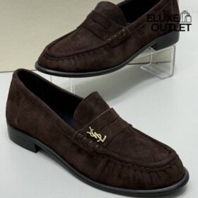 Le Loafer Penny Slippers aus Wildleder
