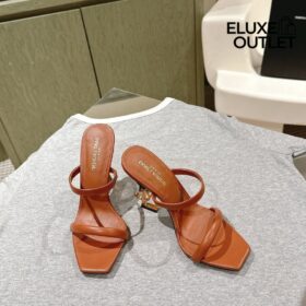 Opyum Slingback Sandalen aus pflanzlich gegerbtem Leder 8.5cm