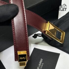 LA 66 dünner Gürtel aus glattem Leder 2cm