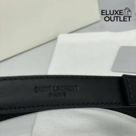 Cassandre extra dünner Gürtel aus glattem Leder 1cm