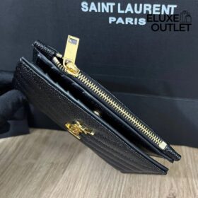 Cassandre Matelassé Fragments Bifold-Geldbörse aus Grain de Poudre-Leder 13cm