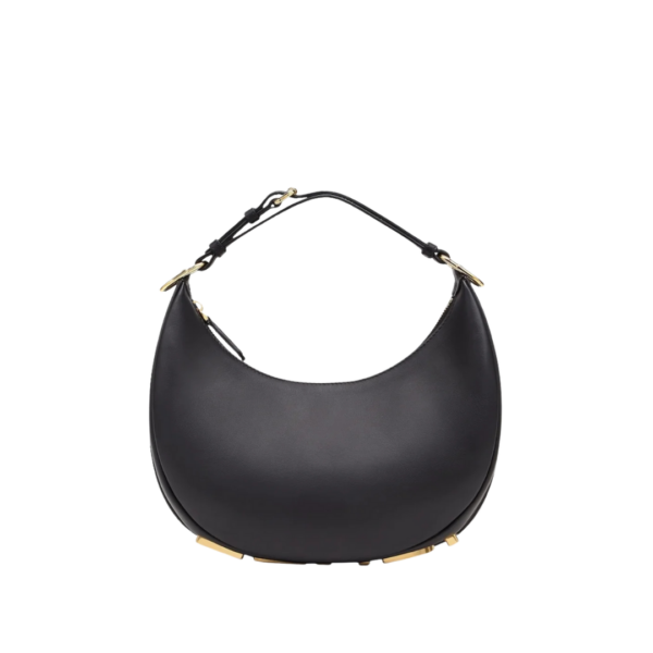 Schwarze Ledertasche  24.5cm
