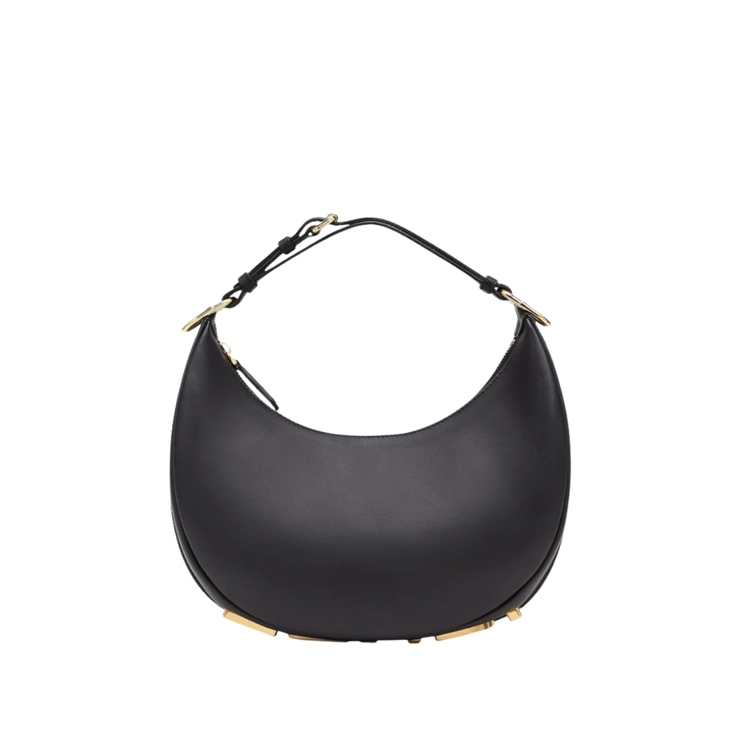 Schwarze Ledertasche  24.5cm