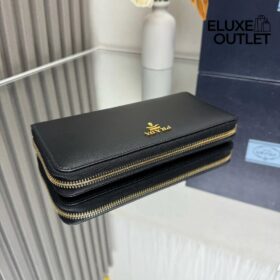 Große Saffiano-Leder-Geldbörse 10.3cm