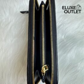 Große Matelassé-Nappa-Leder-Geldbörse 9.5cm