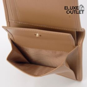 Kleines Matelassé-Nappa-Leder Karamell 7.8cm