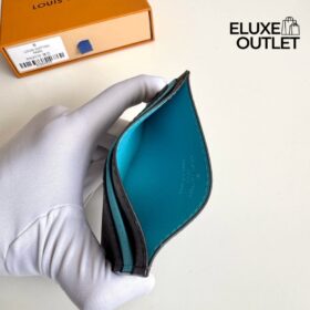 Doppel-Kartenetui Gaston Blau 11cm