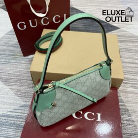GG Emblem Tasche Salbeigrün 24.5cm