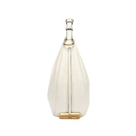 Weiße Ledertasche  24.5cm
