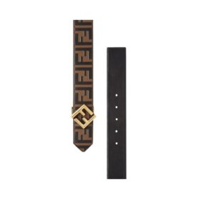 Beidseitiger Gürtel aus braunem Leder 4cm