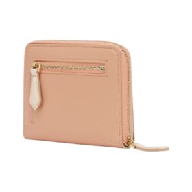 Rosa Lederbrieftasche 12.5cm