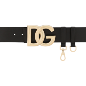 Kalbsleder-Gürtel mit DG-Logo 5cm