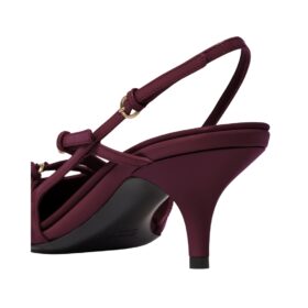 Lackleder-Slingbacks mit Schnallen 5.5cm