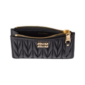 Matelassé-Nappa-Leder-Clutch 8cm