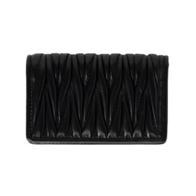 Matelassé-Nappa-Leder-Kartenetui  6.5cm