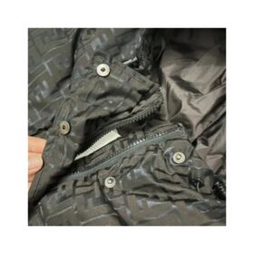 Daunenjacke Schwarz/Braun