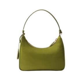 Re-Nylon- und Saffiano Efeugrün 17cm