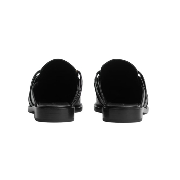 Offener Loafer Schwarz