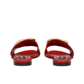 Polierte Kalbsleder-Slipper mit DG-Logo
