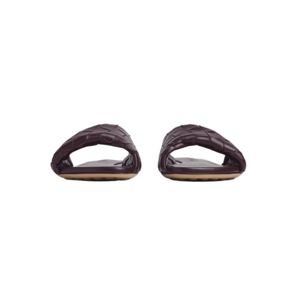 Flache Pantolette Dunkler Barolo