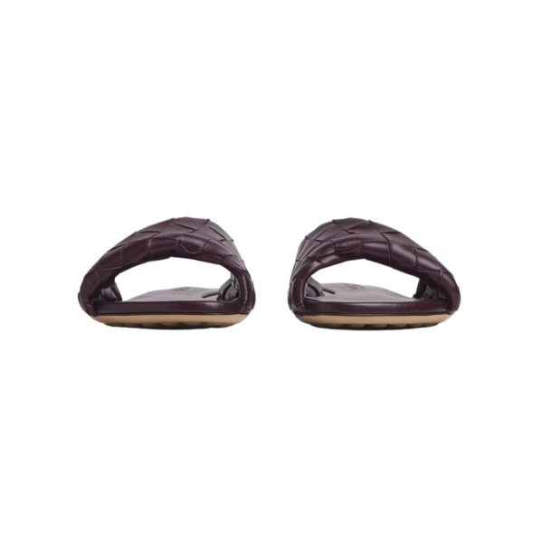 Flache Pantolette Dunkler Barolo