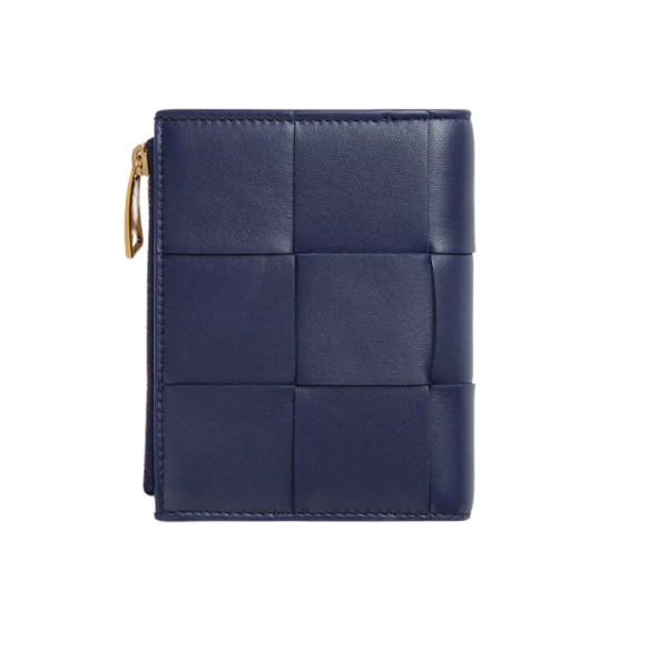 Intreccio zweifarbige Nappa-Leder-Geldbörse in Duke 11.5cm