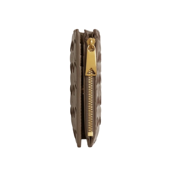 Leder-Geldbörse in Tannenzapfen 11.5cm
