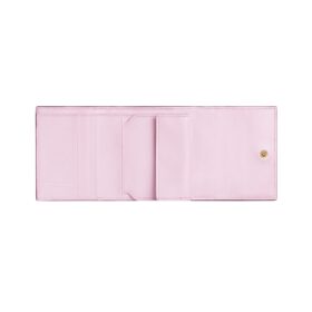 Leder-Geldbörse in Dunkelrot 9cm
