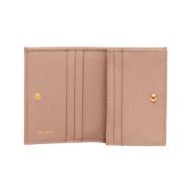 Kleine Saffiano-Leder-Geldbörse 11.2cm