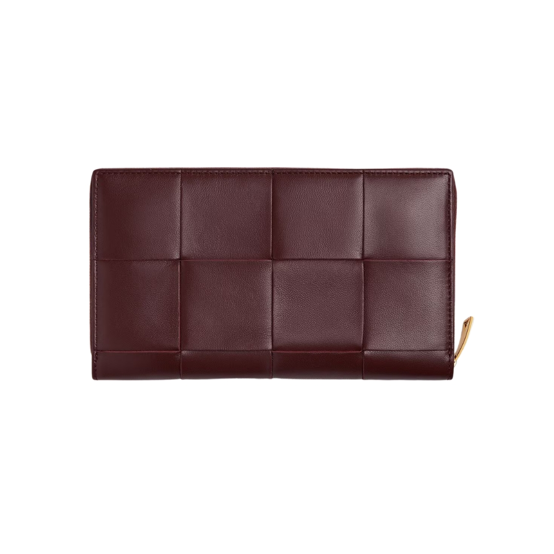 Leder Geldbörse Madder Braun 11.5cm